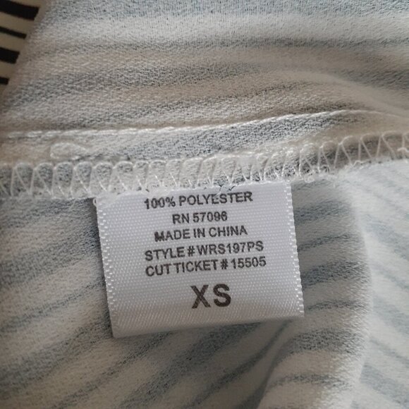 Thieves Like Us Nordstrom Women's XS Black Cream Pinstripe Halter Top - Picture 8 of 12